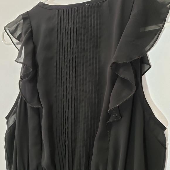 Abercrombie & Fitch Dress Ruffle Sleeves Size L - Picture 7 of 7